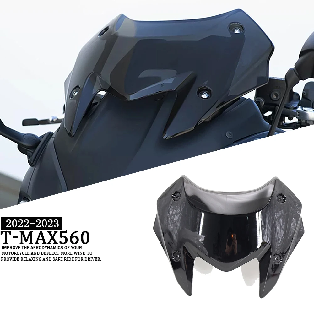 

Мотоцикл для YAMAHA TMAX 560 2022 2023 TMAX T-MAX 560 T-MAX 560 T-max 560, спортивный лобовое стекло, дефлектор, козырек