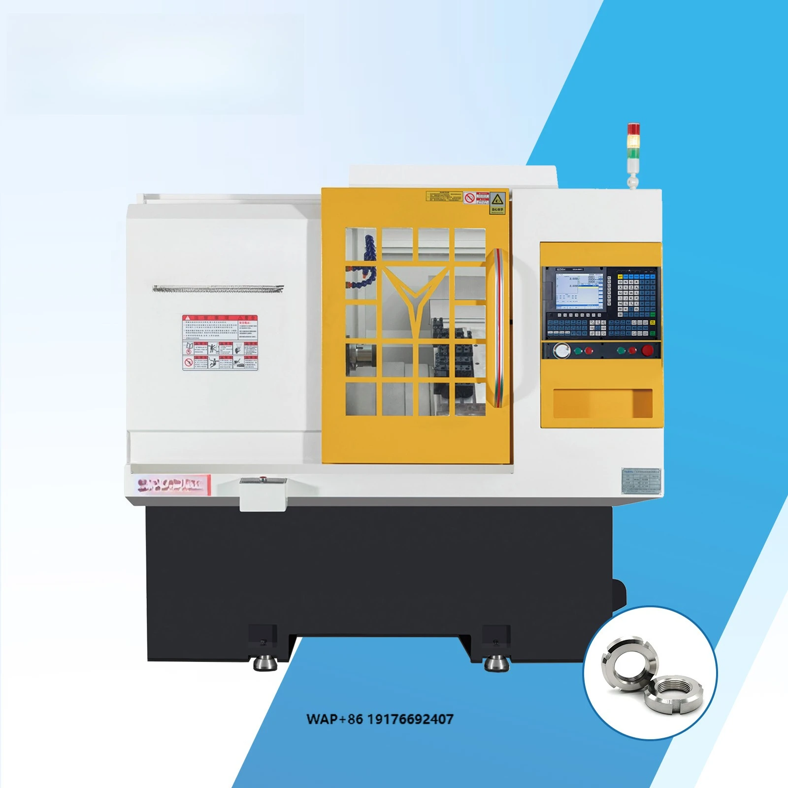 SZGH Y Axis Cnc Lathe Milling Machines Small Living Tool 2 Axis Cnc Lathe Bar Feeder