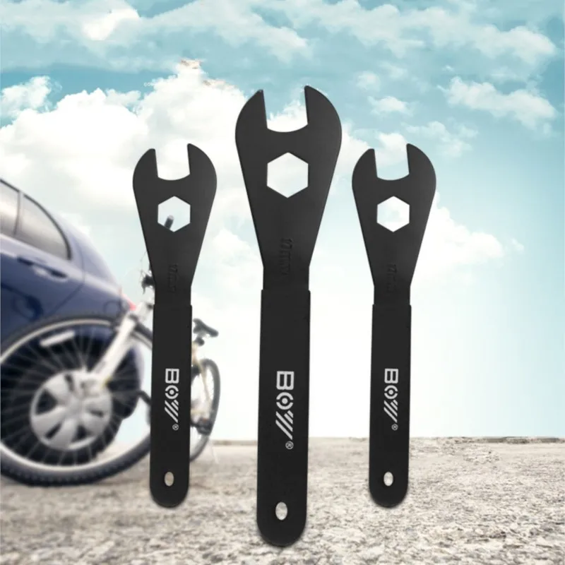 7Pcs/Set Bicycle Repair Wrench Bike Head Open Hub Cone Wheel Axle Pedal 13-19mm Spanner Thickness 2mm Bicycle Tool Accessories