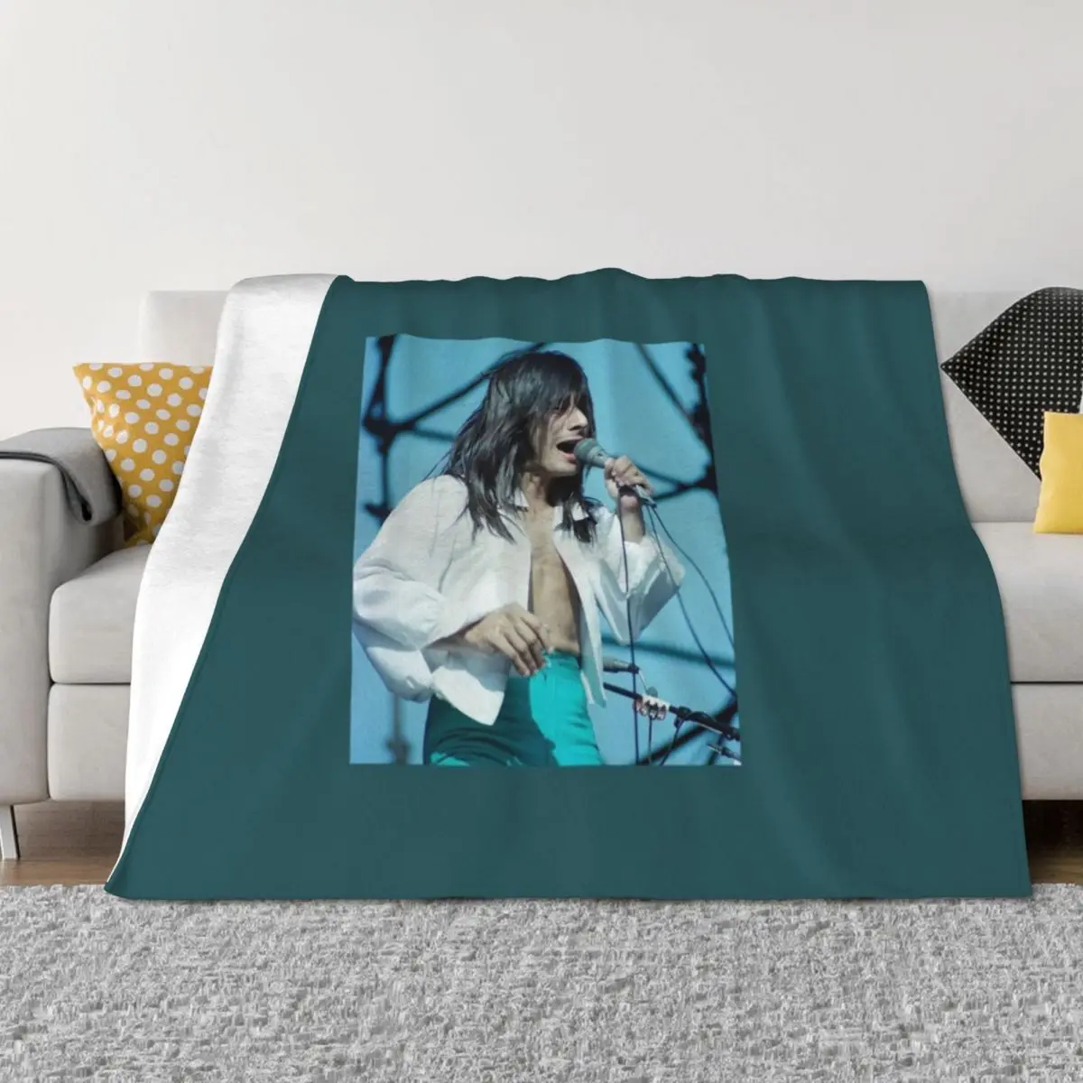 steve perry art Throw Blanket Bed Fashionable warm for winter Cute Sofa Throw Blankets