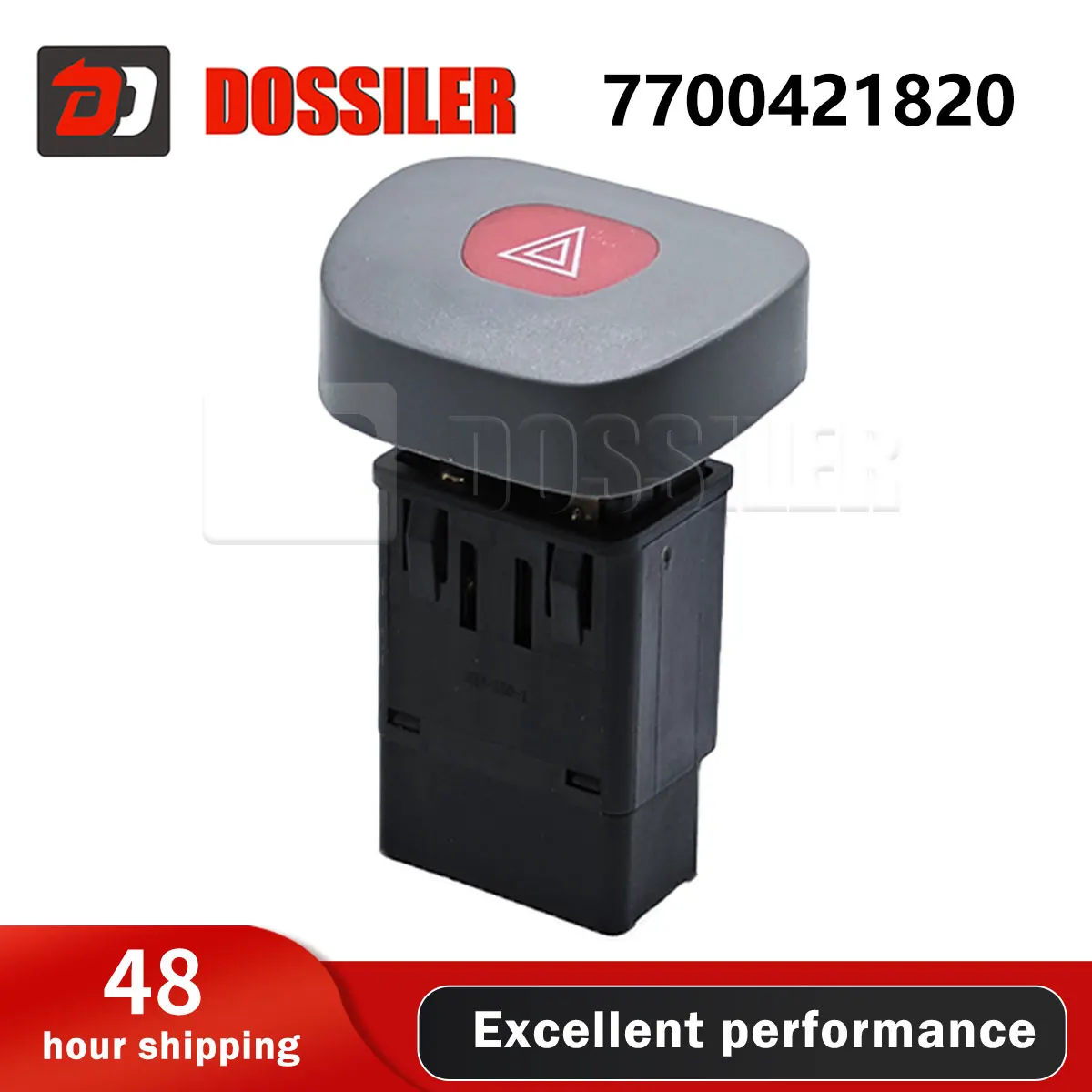

7700421820 Emergency Hazard Flash Light Switch Button for Renault Clio II Megane I Classic 8pins Car Parts Easy installation