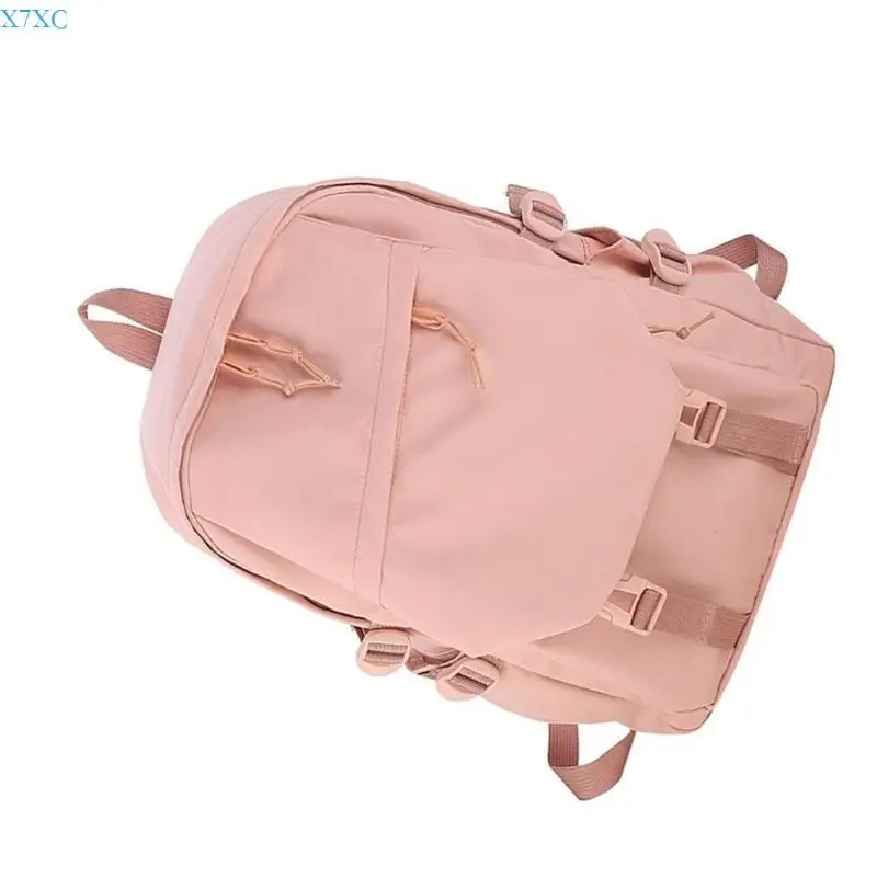 X7XC Retro Retro Women's Backpack ขนาดใหญ่ที่มีความจุขนาดใหญ่กระเป๋าโรงเรียนสำหรับเด็กผู้หญิง
