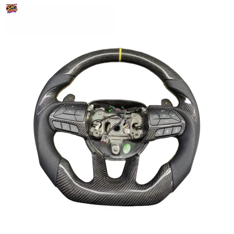 For Dodge Challenger Hellcat Warrior Sport, Personalized Modification and Customization of Carbon Fiber Steering Wheel