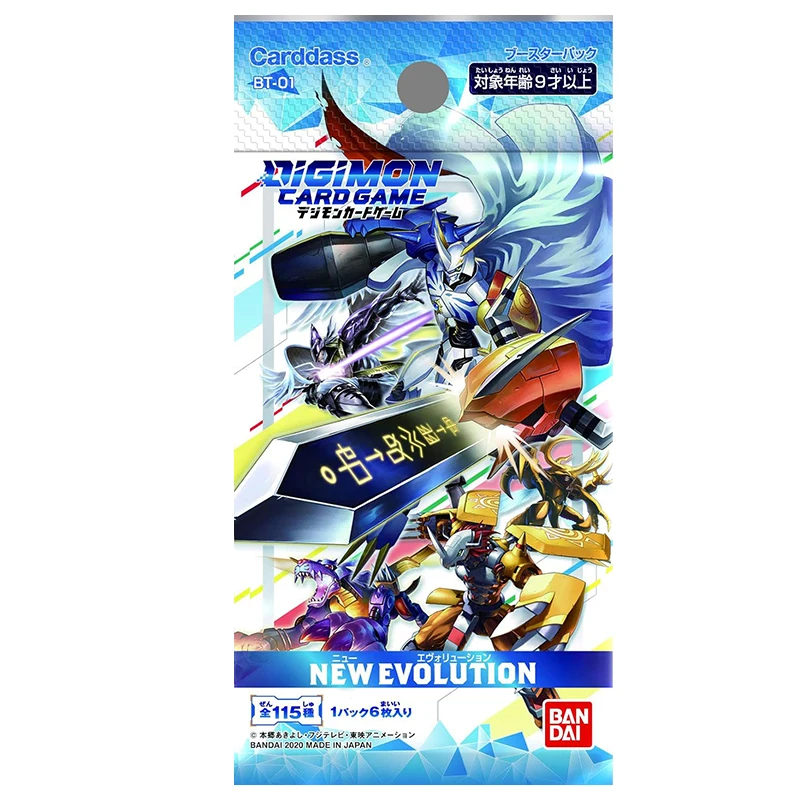 BANDAI Digimon TCG Card Game New Evolution BT-01 Booster Pack Box JAPANESE Anime Collection Card