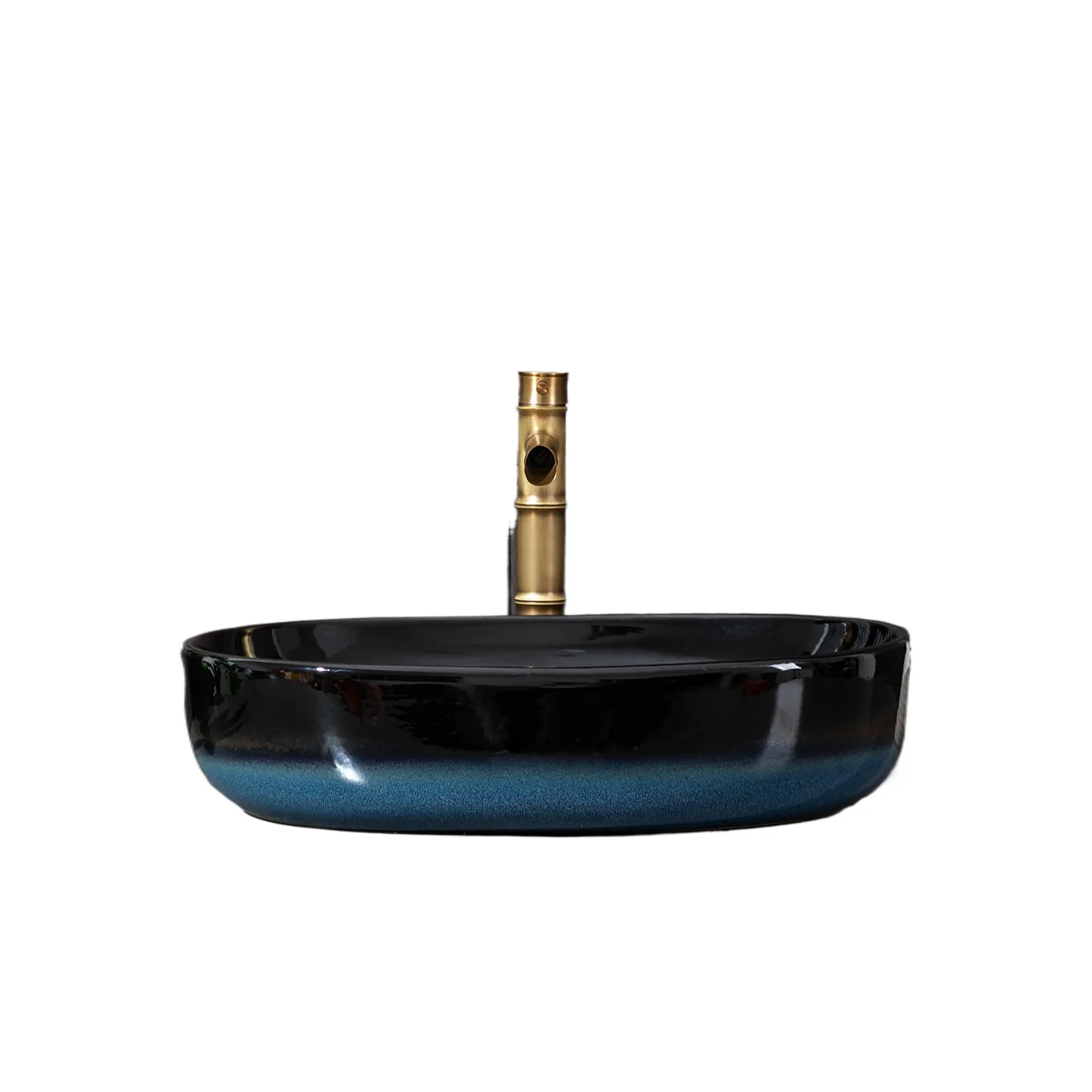 Ceramic wash basin on the stage Art bathroom Modern simple household bathroom Wash surface basin