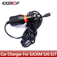 Car Charger Input DC8V-36V Output DC5V-3A MINI USB Interface for SJCAM SJ6 SJ7 Action Camera Accessories