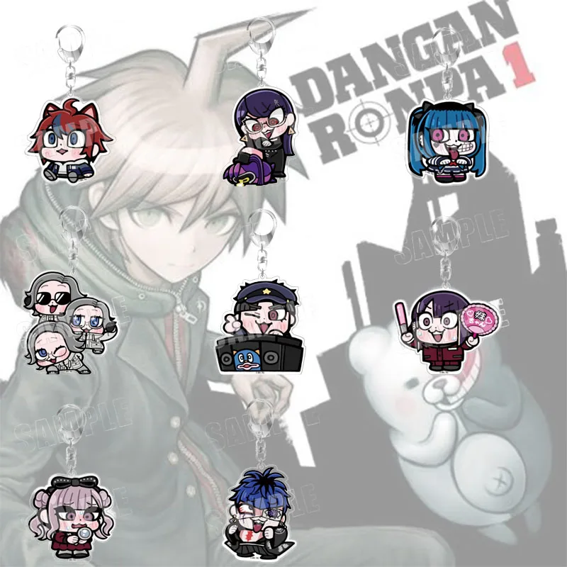 The Hundred Line -Last Defense Academy- Cute Chibi Anime Acrylic Stand Figure Desk Decoration for Anime Collectible Keychain