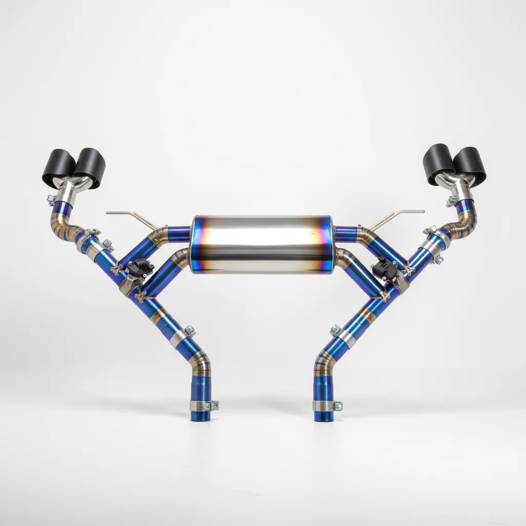 for OEM Titanium Exhaust System for BMW X5/X6 B58 3.0T G05/G06 2019-2023 Exhaust  Catback Pipe Muffler Valvetronic Modified Soun