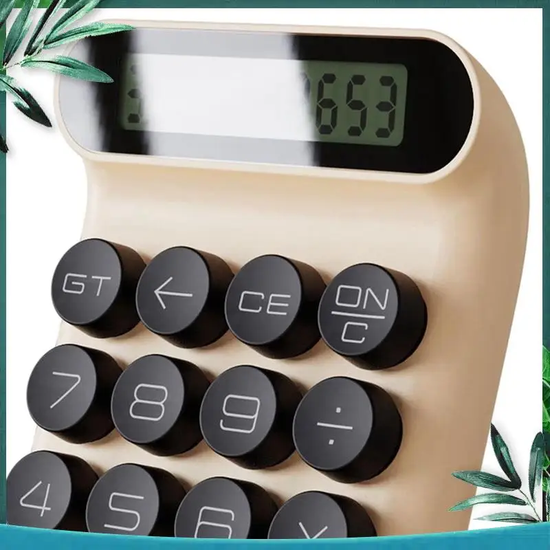 

(НОВИНКА) Ручной калькулятор для пишущей машинки с механическим переключателем и 10-значным дисплеем