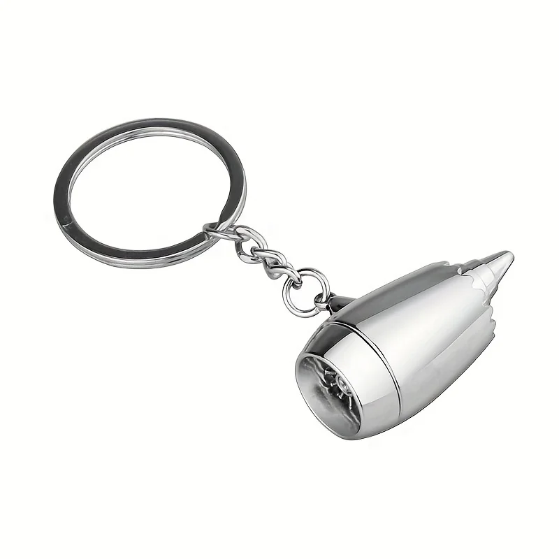 3D aircraft engine metal keyring pendant Tao Goods source creative aviation Metal Keychain Bag Charms