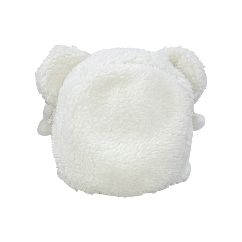 Original Cute Bear Ears Lamb Plush Hat Warm Weaving Japanese Girl Heart Parent Child JK Lolita Student Hat