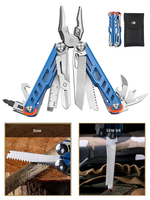 14-in-1 emergency pliers multifunctional combination tool pliers EDC outdoor folding equipment combination survival clam