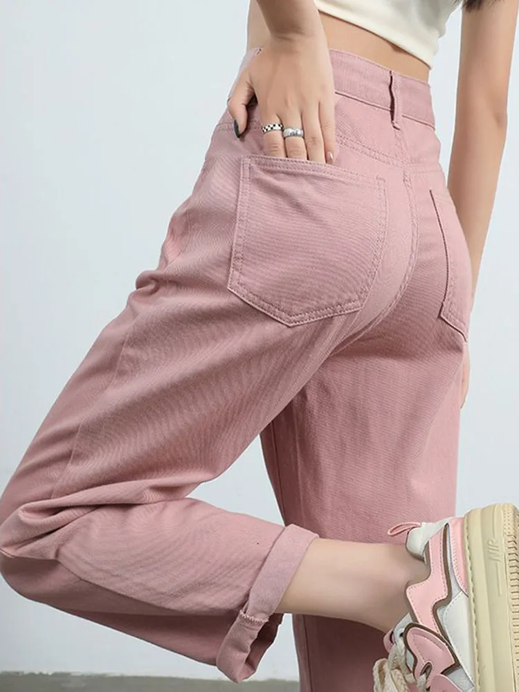 Mode coréenne Vintage Baggy sarouel femmes décontracté taille haute Streetwear pantalon en Denim droit tendance Vintage lâche Vaqueros