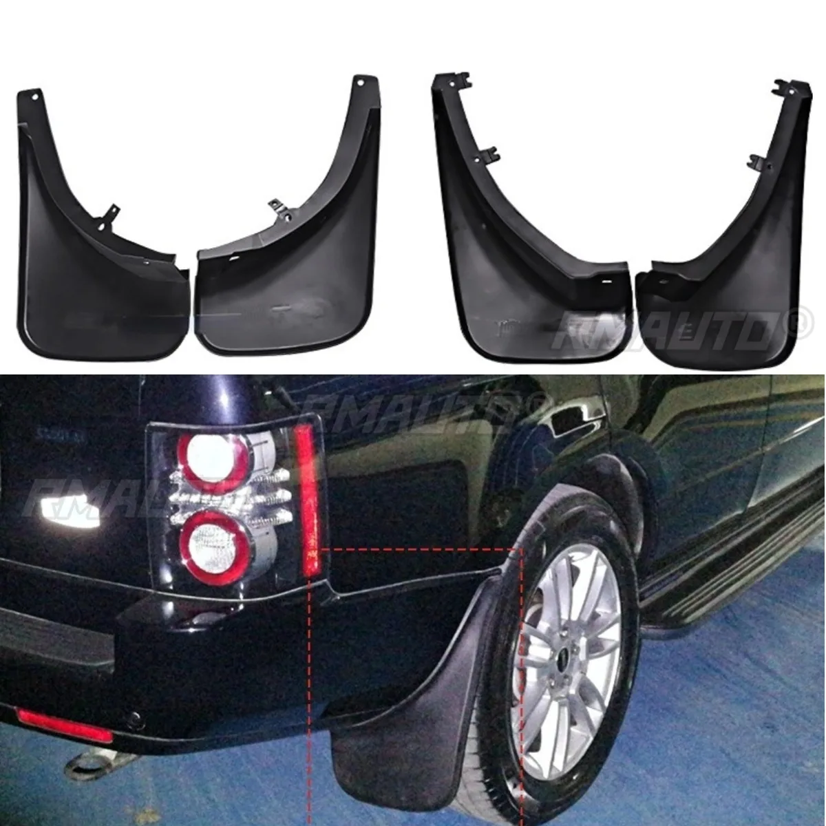 Mudflaps Splash Guards Front Rear Fender Mudguards Chin Body Kit For Range Rover Executive 2010-2013 Exterior Accessories