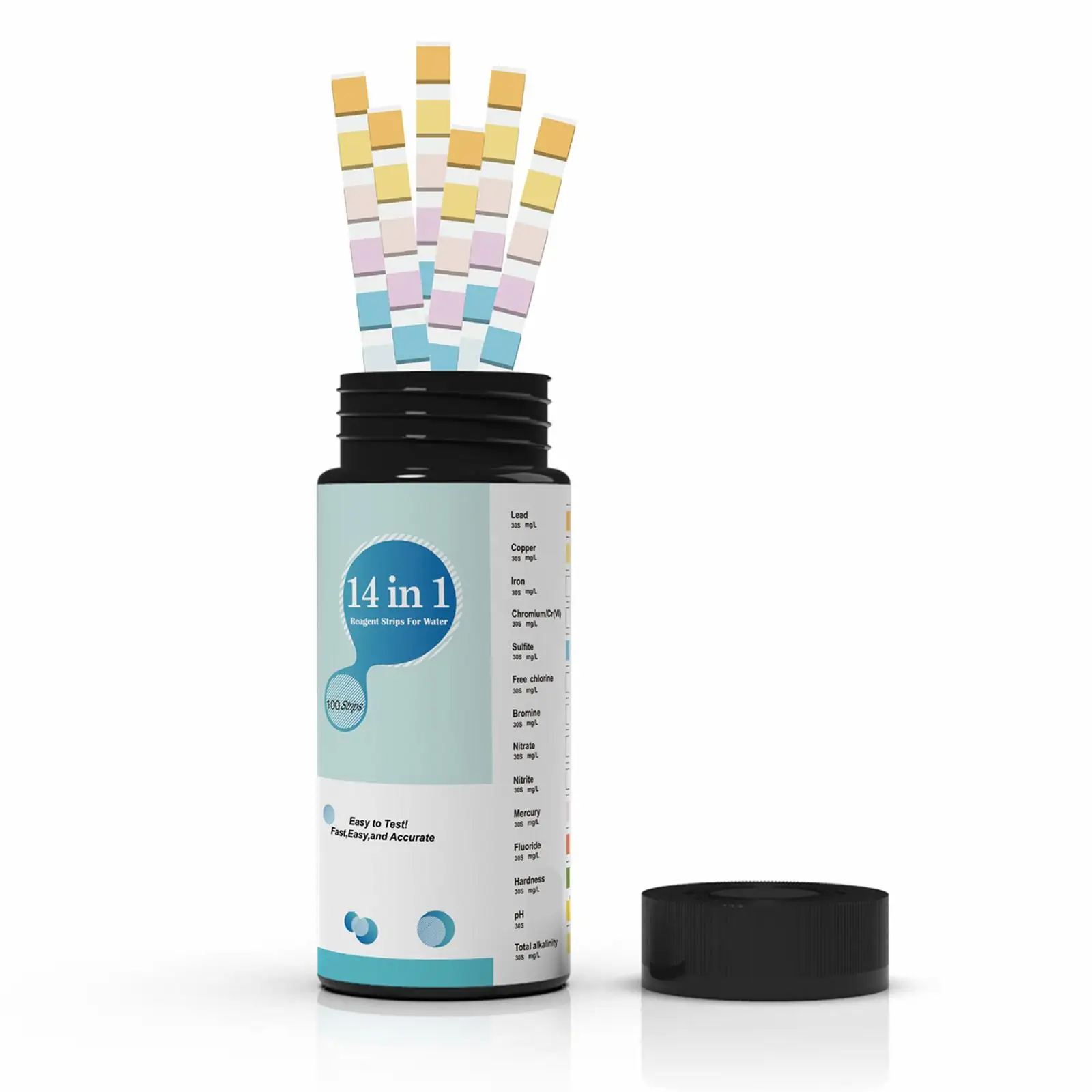 50X 1 Water Test Strips Kit for Drinking Water Aquarium Tub Pool