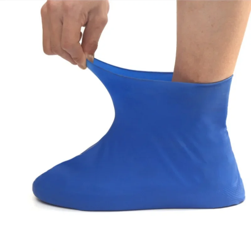 Latex WaterProof Shoe Covers Unisex Shoes Protectors Reusable Non-Slip Rain Boot Overshoes Walking Shoes Accessories