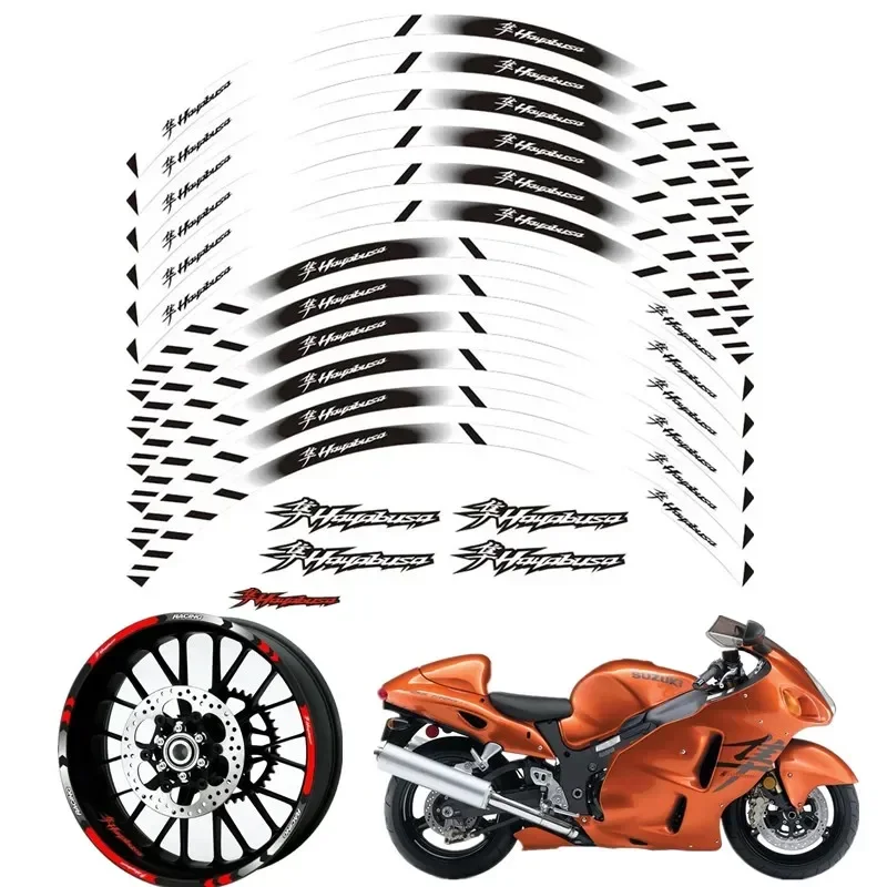 For Suzuki Hayabusa GSXR 1300 Motorcycle Parts Contour Wheel Decoration Decal Sticker - A Accessories