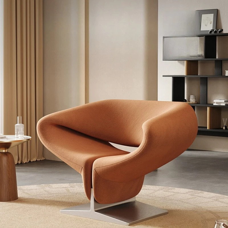 

Designer leisure chair special-shaped single art Internet celebrity Italian minimalist Chair reception negotiation Nordic