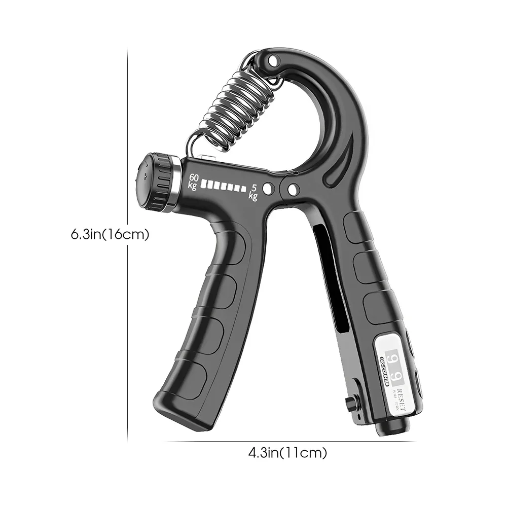 5-60Kg Adjustable Heavy Gripper Fitness Hand Exerciser Grip Wrist Training Increase Strength Spring Finger Pinch Carpal Expander