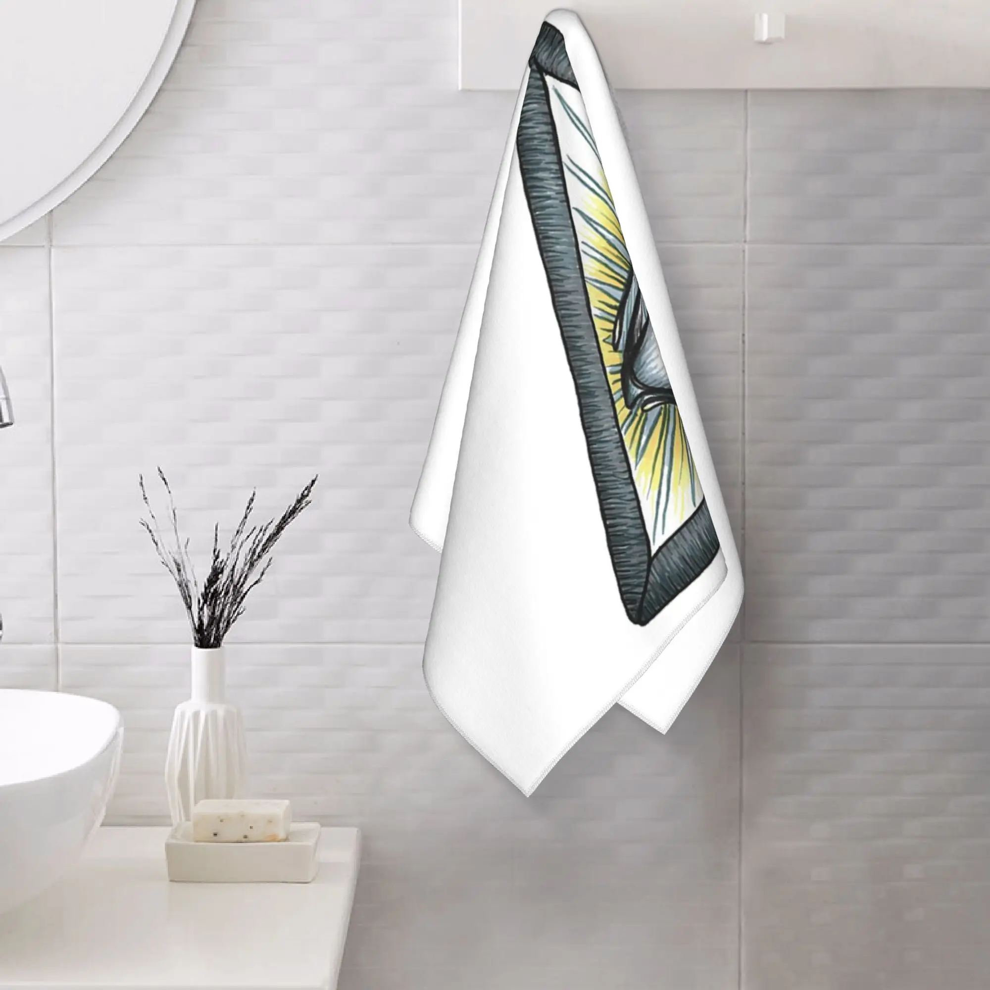 Custom Eye Illuminati Soft Face Towel Quick Dry Pool Bath Cotton Towels Breathable
