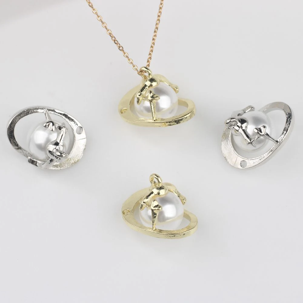 

10pcs Fashion Cute Planet Shape Charms Pendant Jewelry Making Accessories Handmade DIY Bracelet Earrings Necklace Ornament Gifts