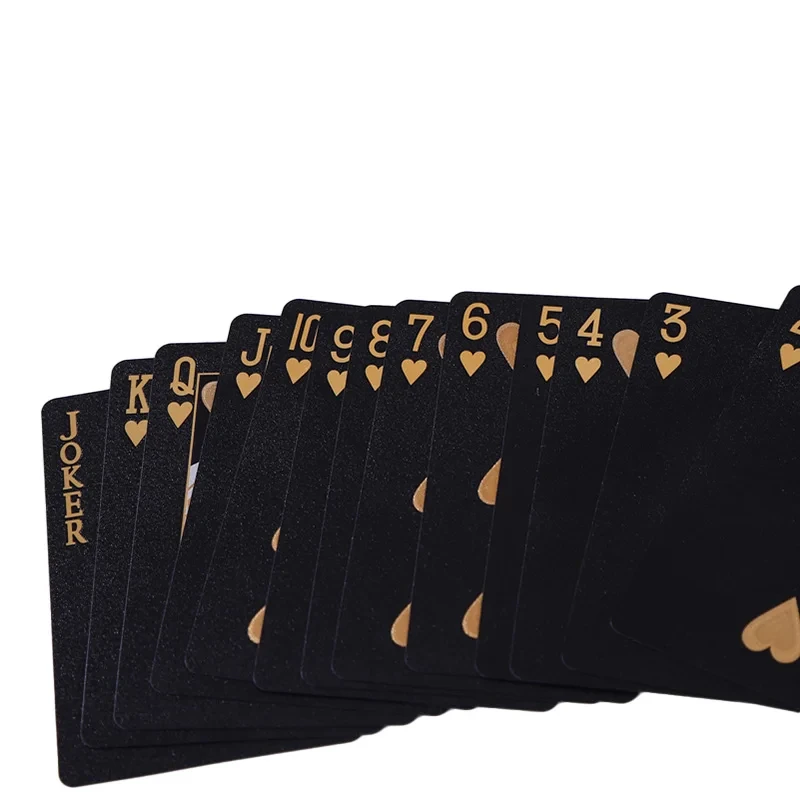 Colore nero oro gioco di carte gruppo di carte da gioco tuta da Poker impermeabile pacchetto magico Dmagic gioco da tavolo collezione regalo