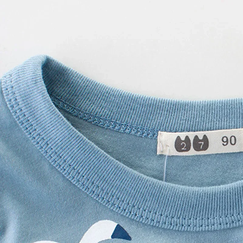 Camiseta de manga corta para niños y niñas, ropa de algodón con dibujo de oso, informal, de 2 a 10 años, de verano, envío directo