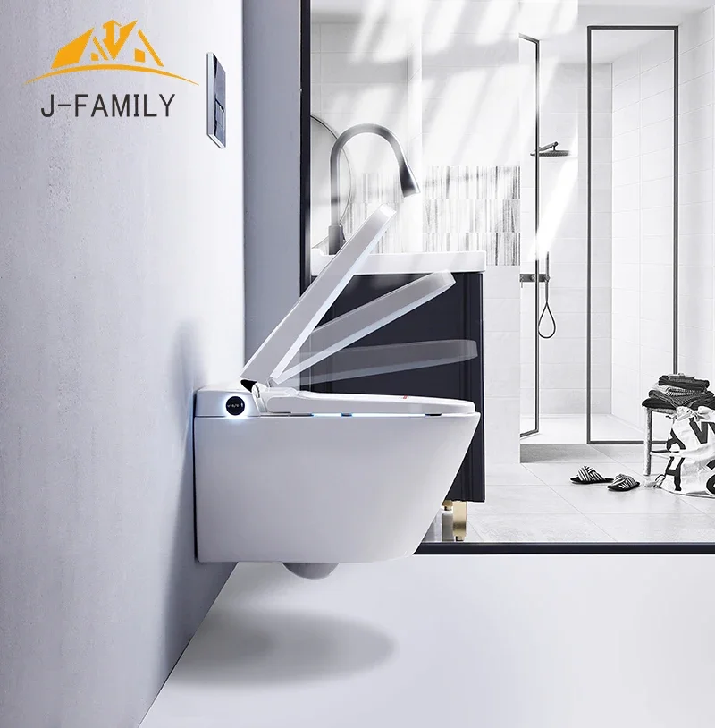 China Auto Open and Close Lid Heated Seat  Intelligent toilet Smart Toilet  for wall hung