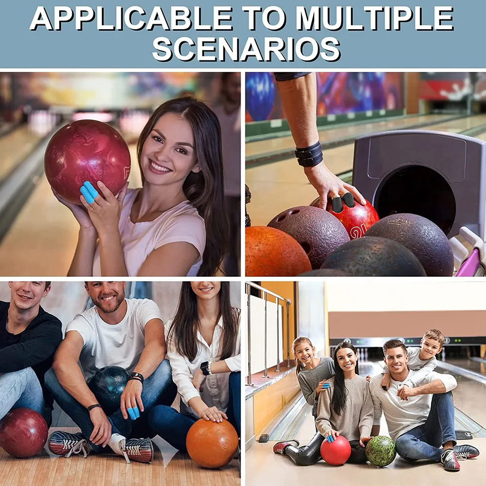 A03V 120 Buah Pita Bowling Pita Jempol Bowling Pita Bowler Pita Jari Bowling Fleksibel Pelindung Jempol Bowling Elastis, A