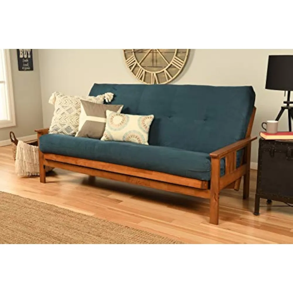 

Комплект Monterey Futon, без ящиков, с основанием Барбадоса и замшевым темно-синим матрасом