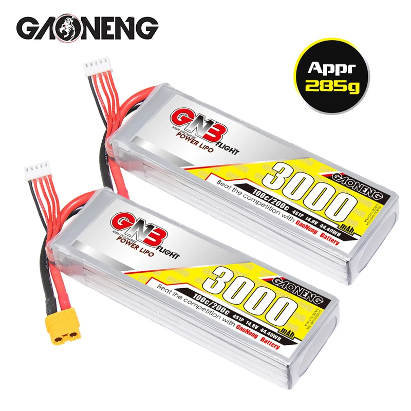 MAX 200C GNB 4S 14.8V 3000mAh Lipo Battery For RC Helicopter Quadcopter FPV Drone Spare Parts 14.8V Rechargeable Battery