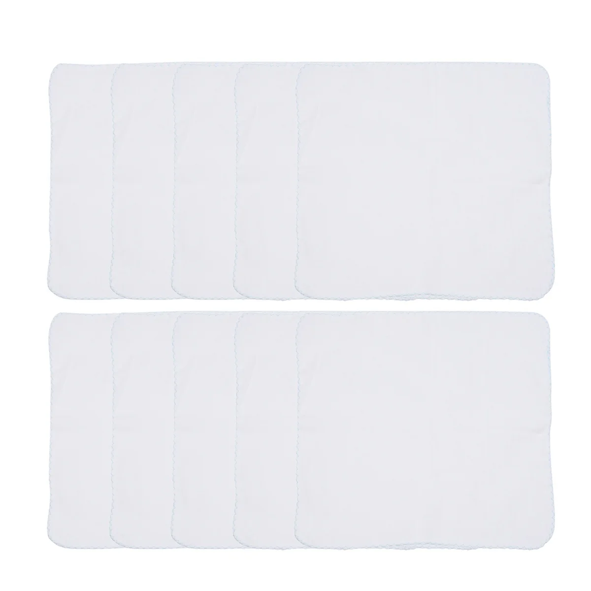10Pcs Cotton Double-Layer Gauze Handkerchief Soft Breathable Saliva Towels Baby Feeding Nursing Towels Makeup Remover Cloth