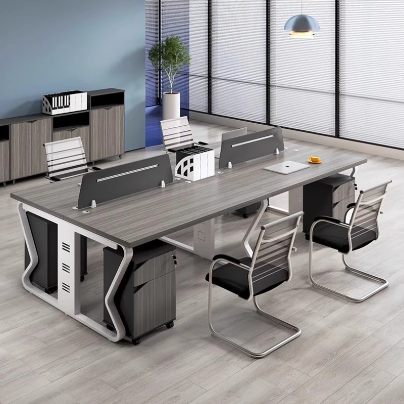 Комбинация офисного стола и стула, многофункциональная, удобная, современная, простая, без компьютера, рабочая станция, офисный стол.