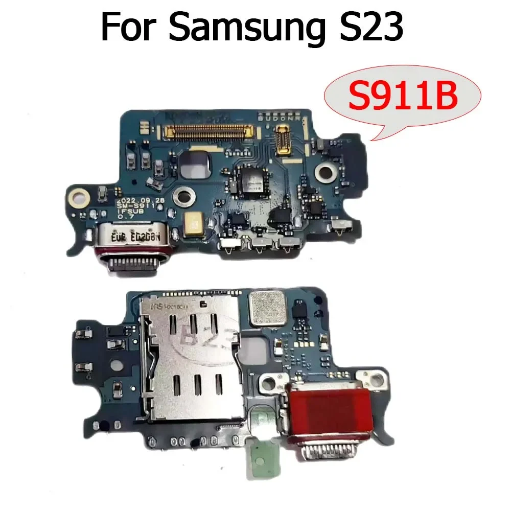 Charging Port For Samsung Galaxy S23 Ultra S23+ S23 Plus FE S711 S911 S916 S918 Charge Board Plate Usb Connector Flex Cable