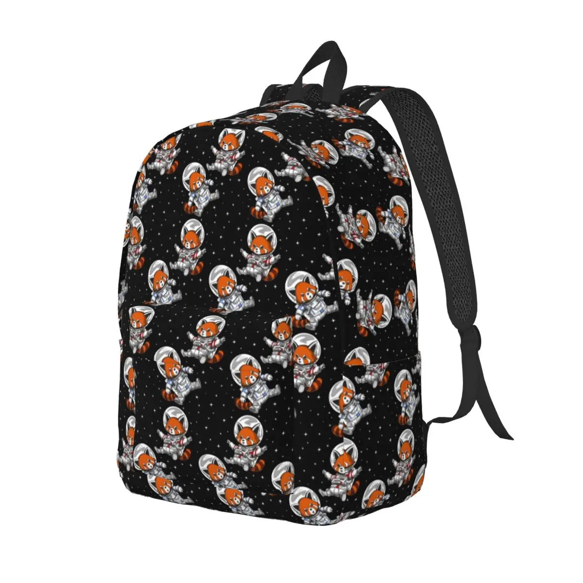 Red Panda Bear Astronauts Student Backpack School Bag Hiking Travel Daypack for Men Women Bookbag Shoulder Bags