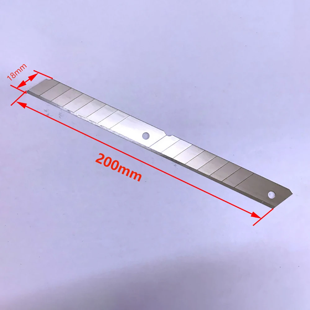 

30PCS Extended Blade Length 200MM Width 18MM Thickness 0.5MM For Leather Thinning Machine Replacement Accessories