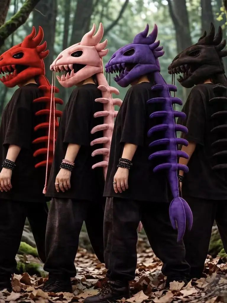 2026-new-style-chinese-dragon-dinosaur-skeleton-head-cover-exoskeleton-doll-outer-decoration-toy-for-boys-and-girls