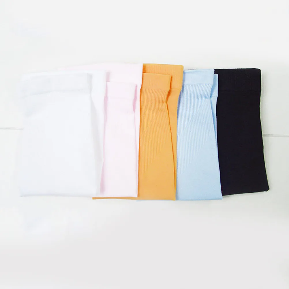 

2Pairs Sun Protection Arm Sleeves Fingerless Long Gloves Breathable Elastic -Uv Outdoor Sports Cycling Running