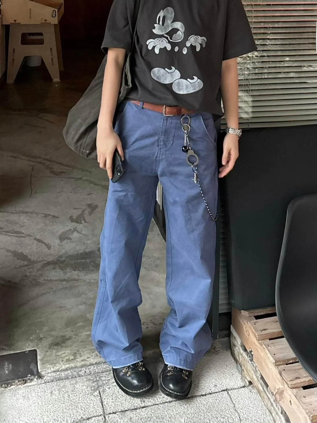 Calças Jeans Azuis Retrô Lavadas de Perna Reta para Homens e Mulheres, Calças Longas Casuais, Novo Estilo Primavera Verão, Jeans Vintage Desbotado