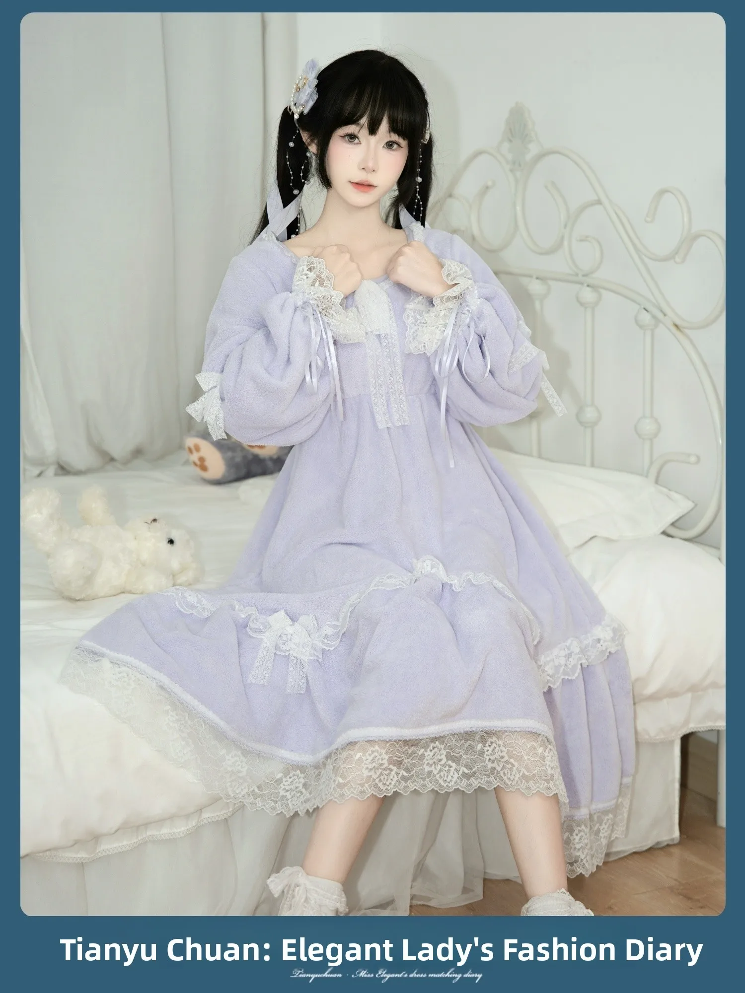 tianyu-river-lolita-sleep-dress-women's-home-coral-fleece-plush-nightgown-cute-princess-style-wearable-long-sleeve-midi-dress