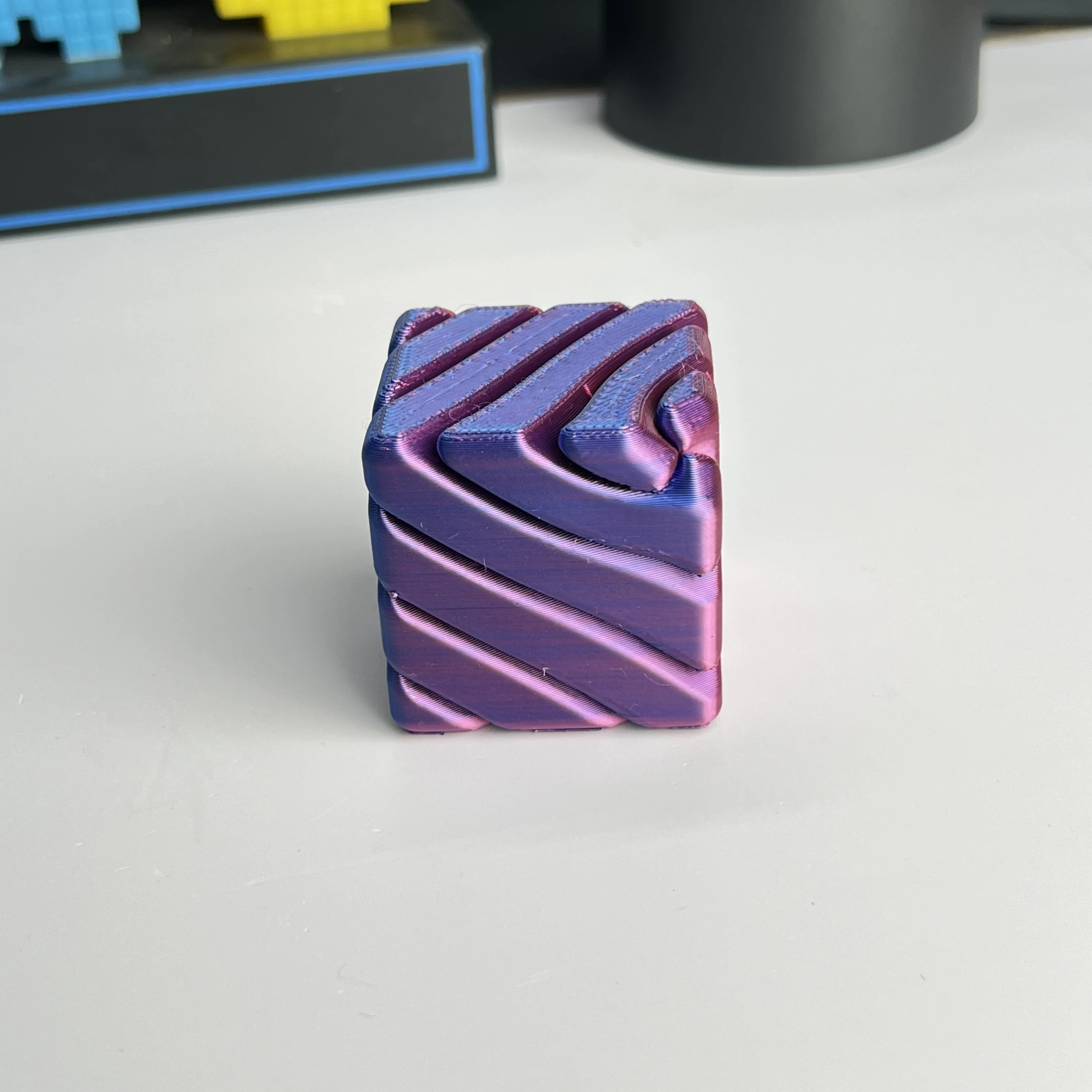 3D Printing Fidget Toys - 3D Baskılı Ayrılabilir Spiral Küp Stres