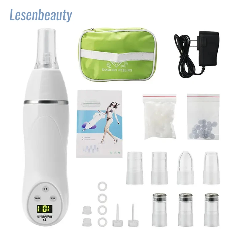 

Microdermabrasion Diamond Facial Peeling Device Blackhead Removal Black Head Vacuum Suction Pores Cleaner Acne Cleansing Machine