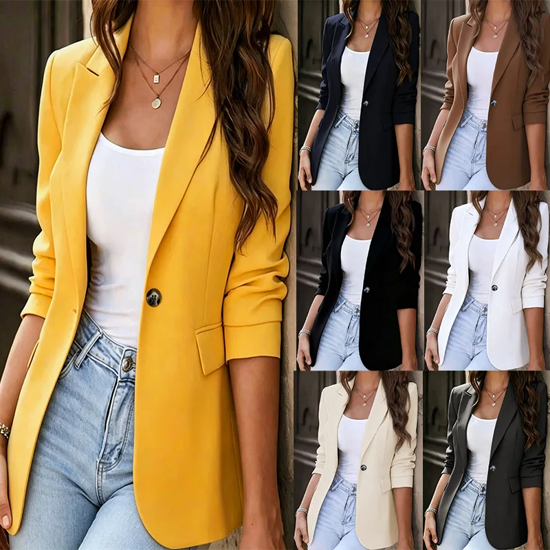 Women's 2026 New Blazer – Slim Fit Short Design Jacket, Office Casual Workwear for Petite
