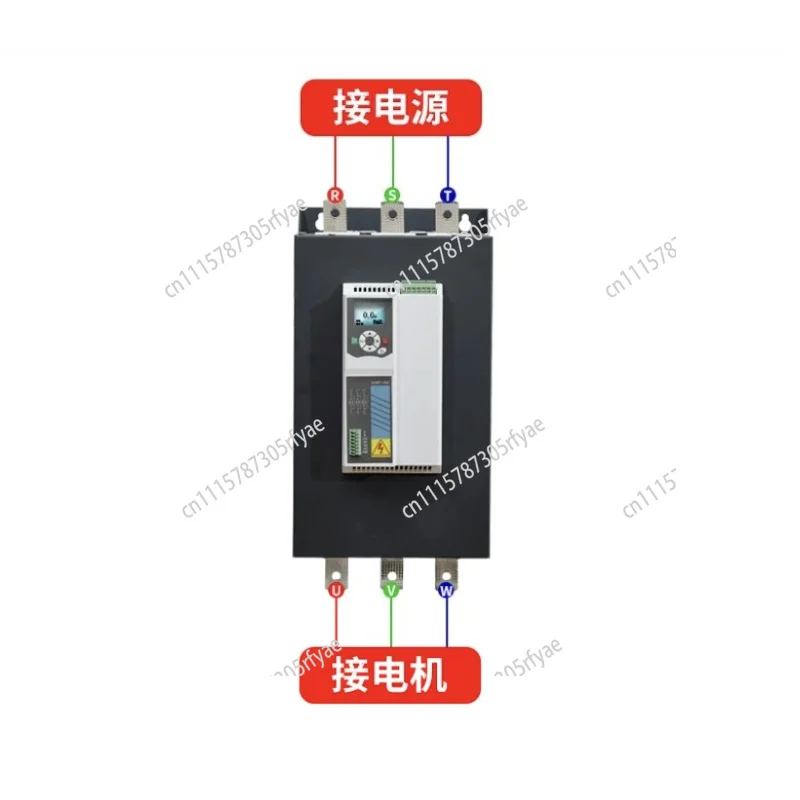 380V Three Phase Motor Soft Starter Built In Bypass Soft Start Controller 18.5 22 30 37 45 55 75KW Conveyor Motor 50Hz