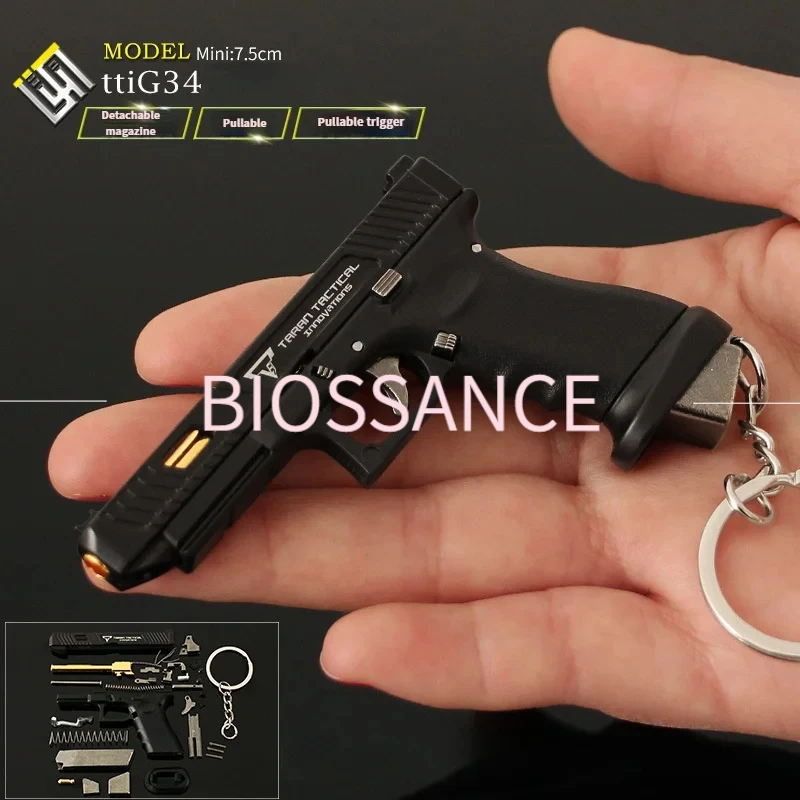 

Biossance New exquisite fashion 1:3 detachable ttig34 model metal keychain bag pendant MEN'S jewelry accessories gift wholesale