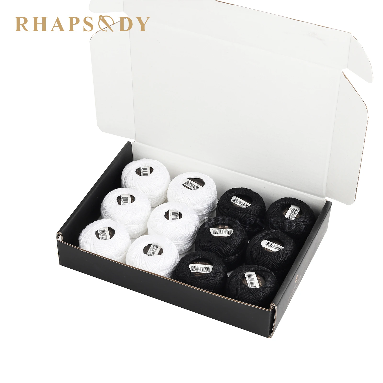 Rhapsody-Größe # 8 Perlen-Baumwoll-Häkelfaden-Stickerei, doppelt merzerisierte lange Stapel, ägyptische Baumwolle, NEUE FARBEN, 12 Bälle pro Box – Detail 18