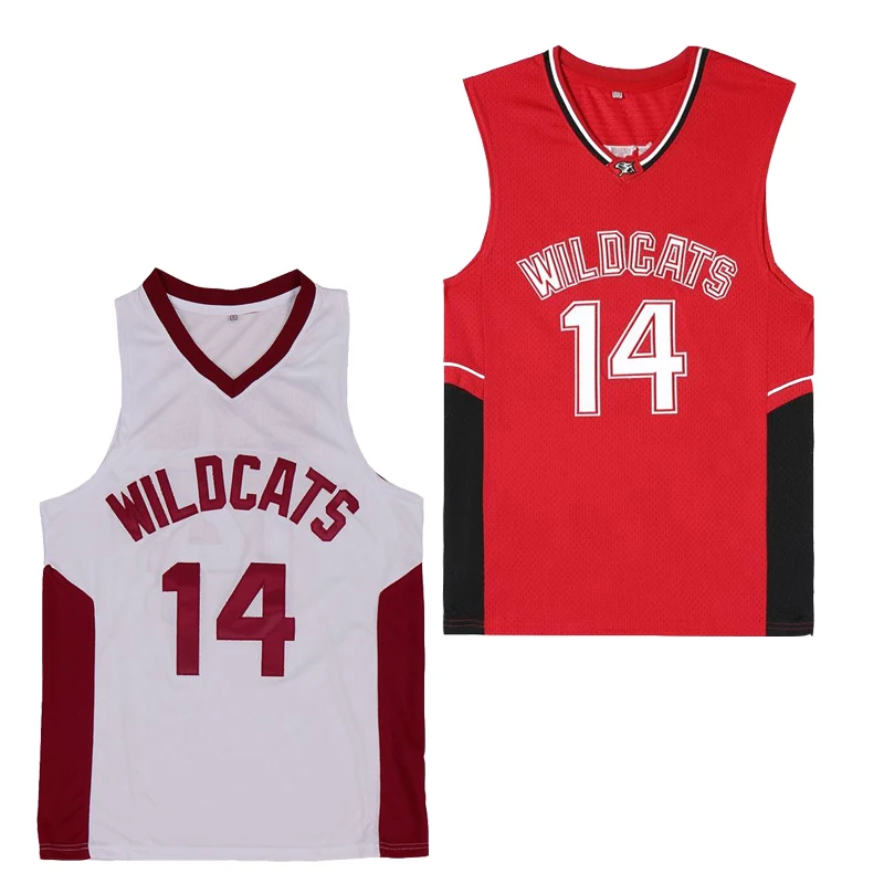 2024 Basketball jerseys WILDCATS 14 BOLTON Sewing embroidery Outdoor sportswear Hip hop culture RED white big size