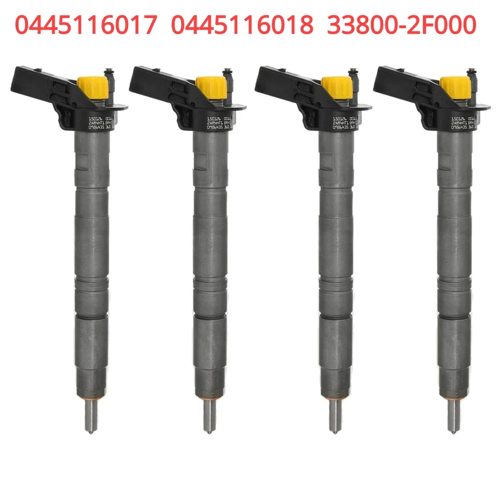 

4PCS New Diesel Fuel Injector 0445116018 33800-2F000 For Hyundai Santa Fe ix35 KIA Sportage Sorento 2.0 2.2 CRDi