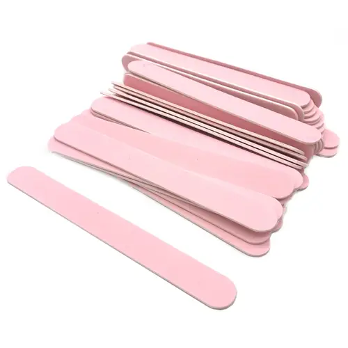 50Pcs Wooden Nail Files Set Pink Nail Sandpaper Disposable File Cuticle Remover Buffers Slim Callus Nail Art Tools Manicure Tool - Image 4