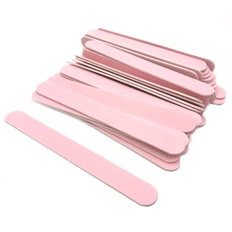 50Pcs Wooden Nail Files Set Pink Nail Sandpaper Disposable File Cuticle Remover Buffers Slim Callus Nail Art Tools Manicure Tool - Image 4